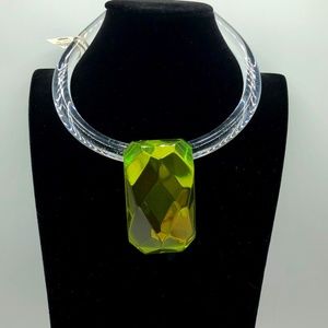 Vintage Retro I.Magnin Lucite Choker Statement Necklace /b